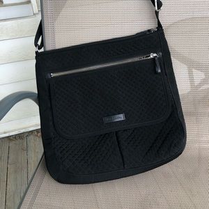 Vera Bradley Mailbag Black microfiber